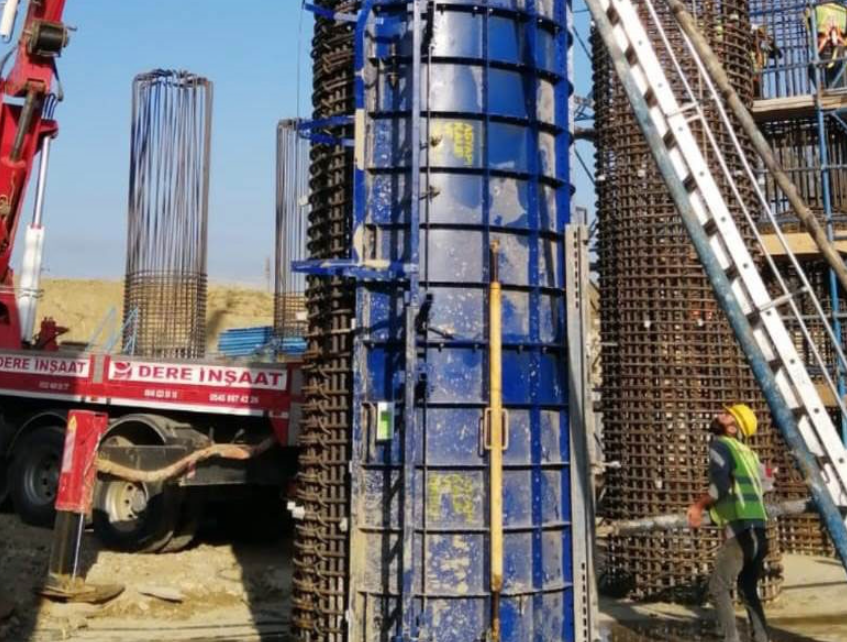 İKİNCİ EL YUVARLAK DEMİR KALIP SÖKÜLEBİLİR ÇIKMA KALIP SİSTEMİ