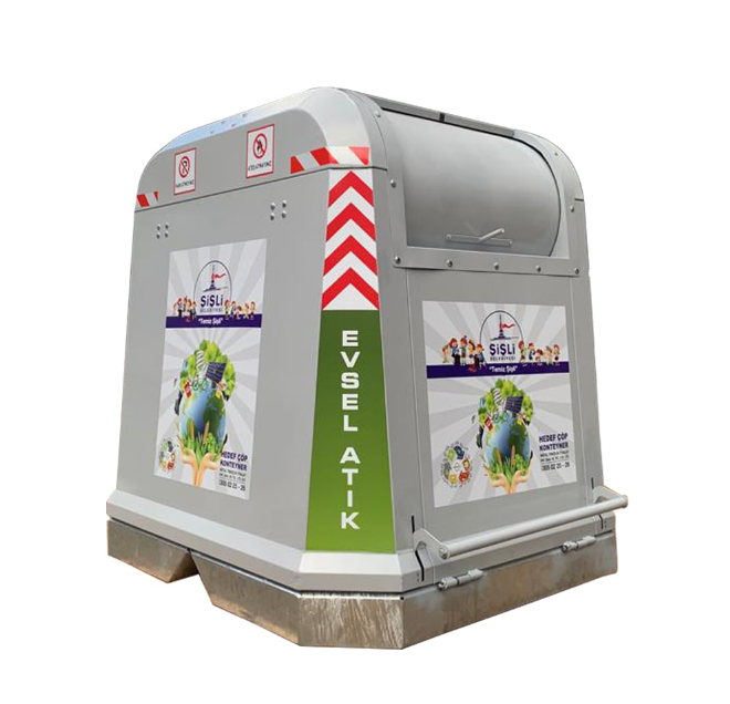 3750 LİTRE YER ÜSTÜ ÇÖP KONTEYNERİ 3750 LITRE YER USTU COP KONTEYNERI 2